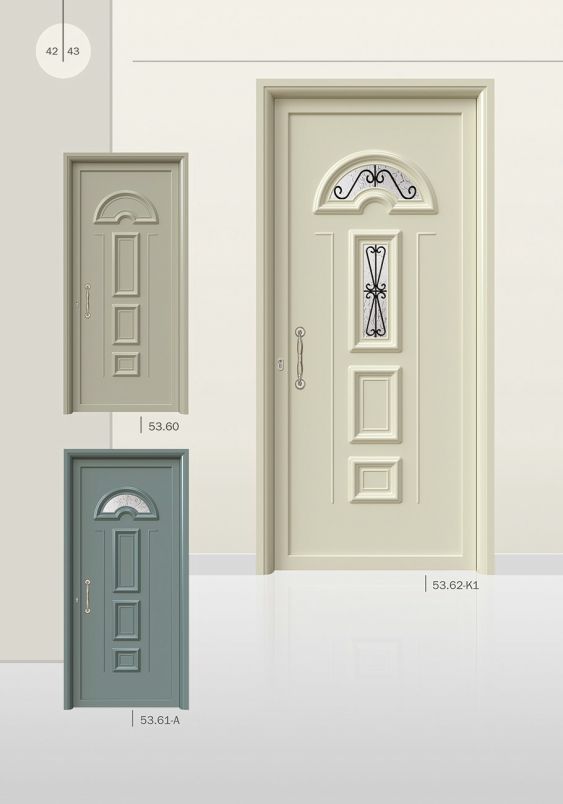 PVC deur met Pressed deurvulling