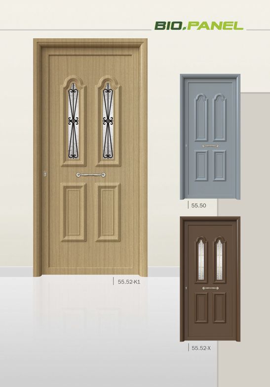 PVC deur met Pressed deurvulling